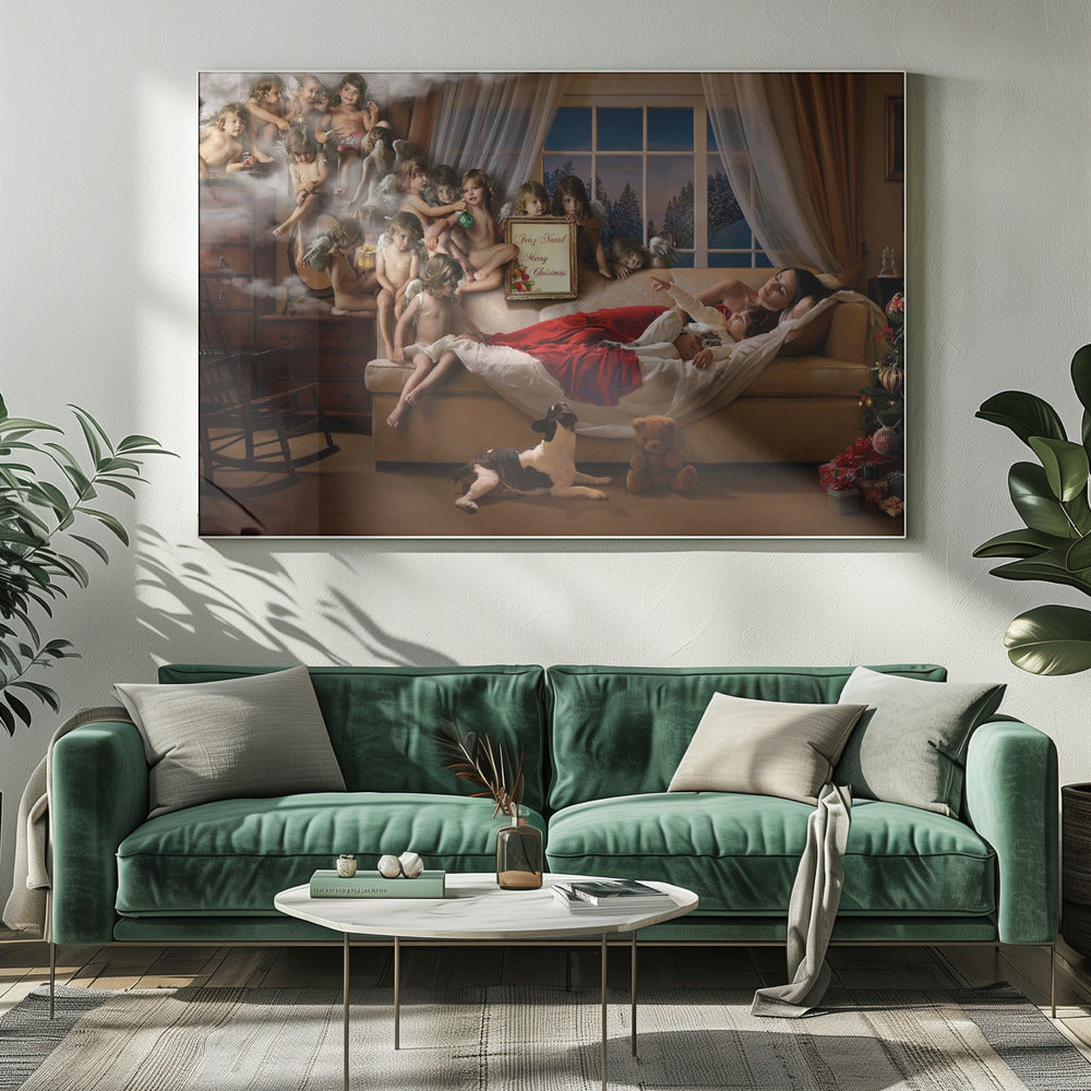 Artwork Mummy look!!!20X16inches- White Frame