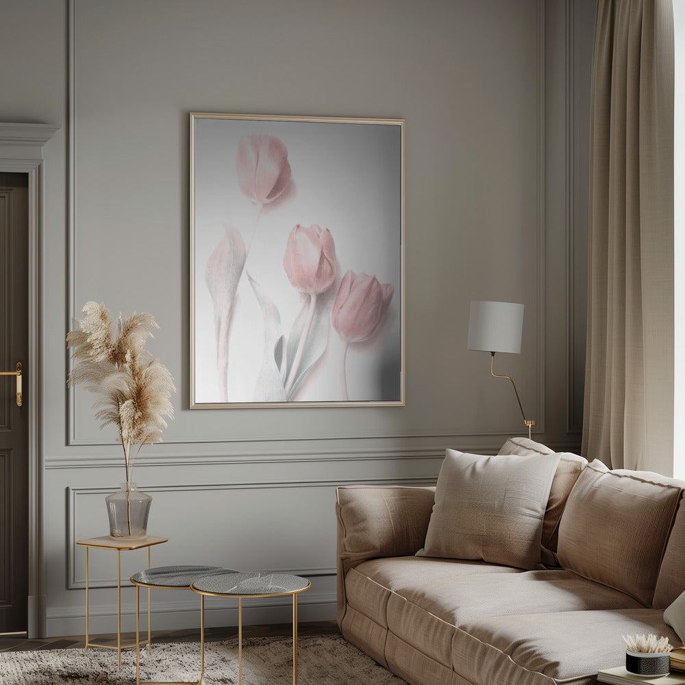 Sweet Pink Flower Wall Artwork 0
