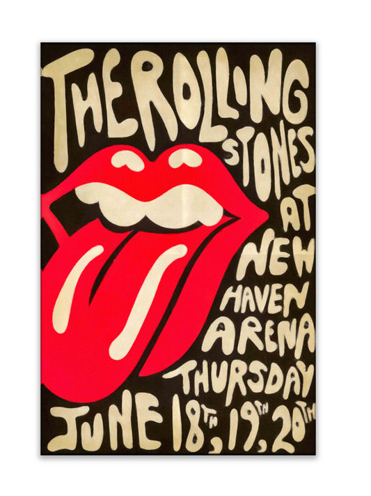 Rolling Stones Canvas- Vintage Music Poster