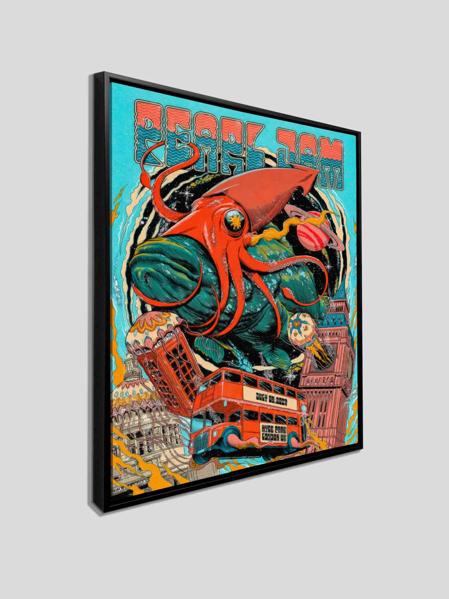 Sample Pearl Jam Poster Framed