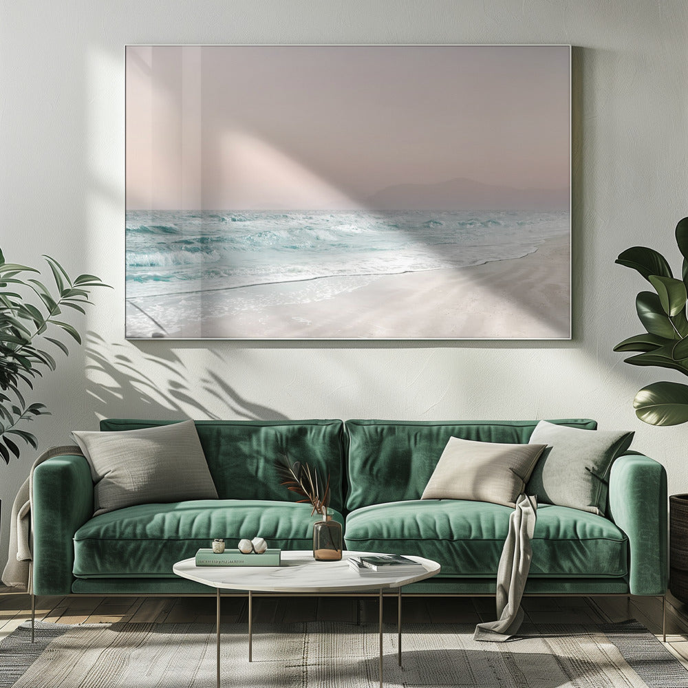 Artwork Beach Vibes VI20X16inches- White Frame