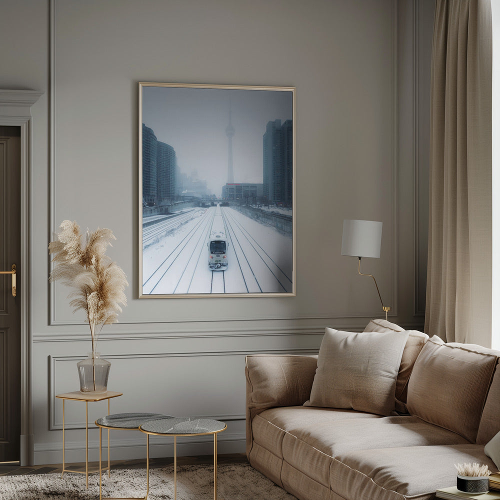 Train and Storm Wall Artwork 0