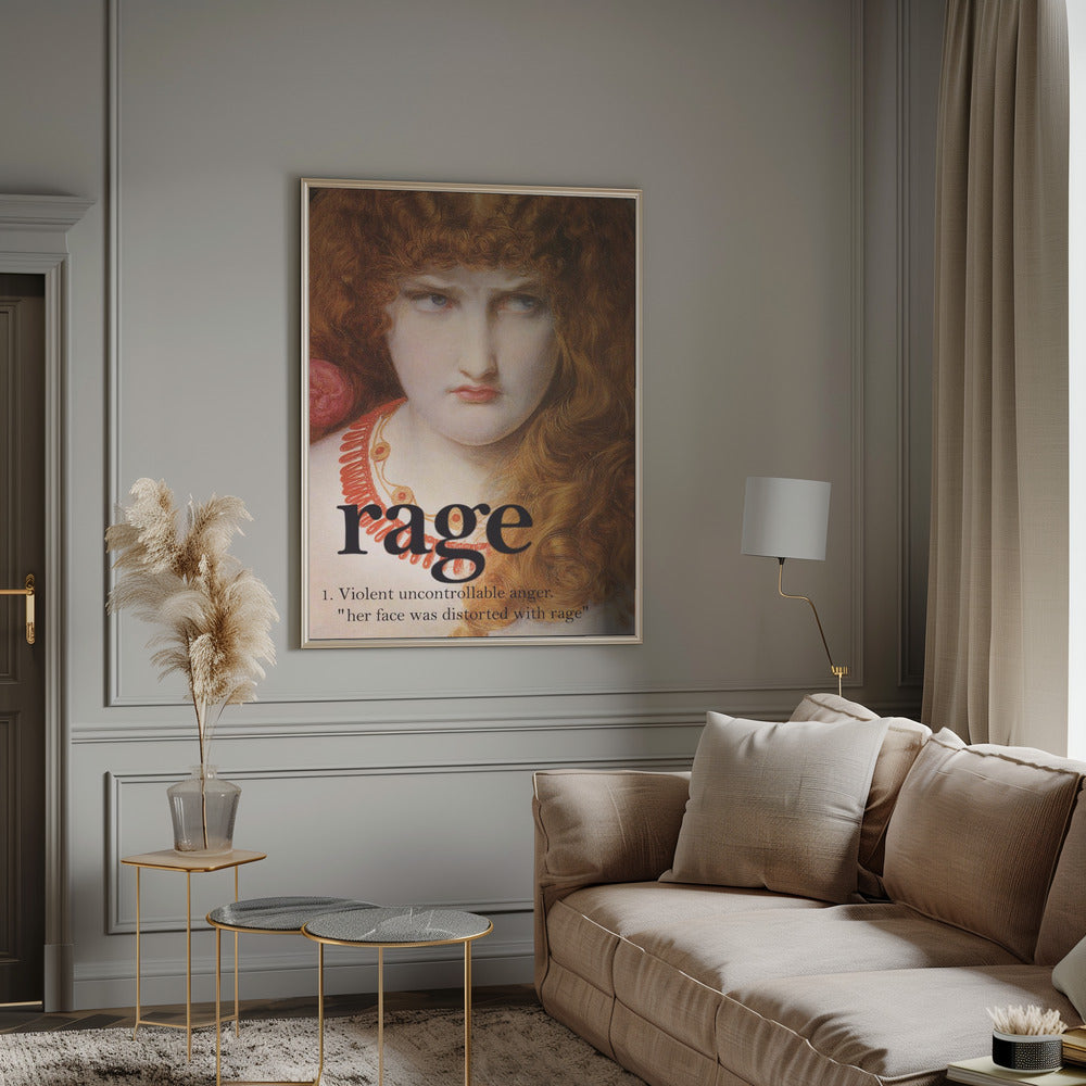 canvas prints Rage Girlinches-