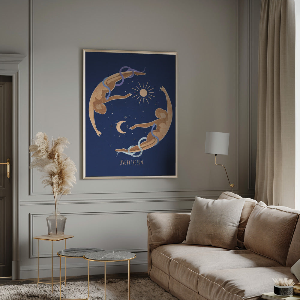 canvas prints Spiritual Feminine Energy, Sun, Moon, Snake, Venus..inches-
