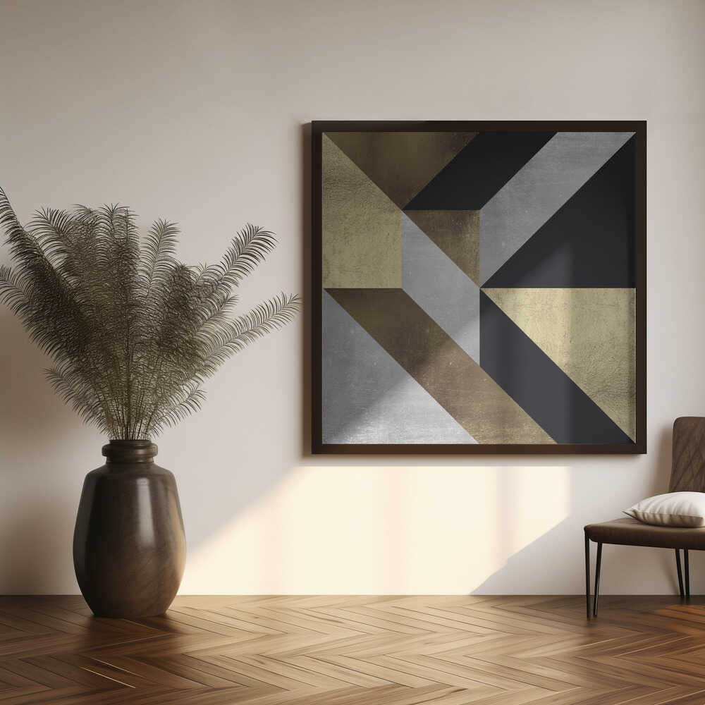Wall art Golden Geometry