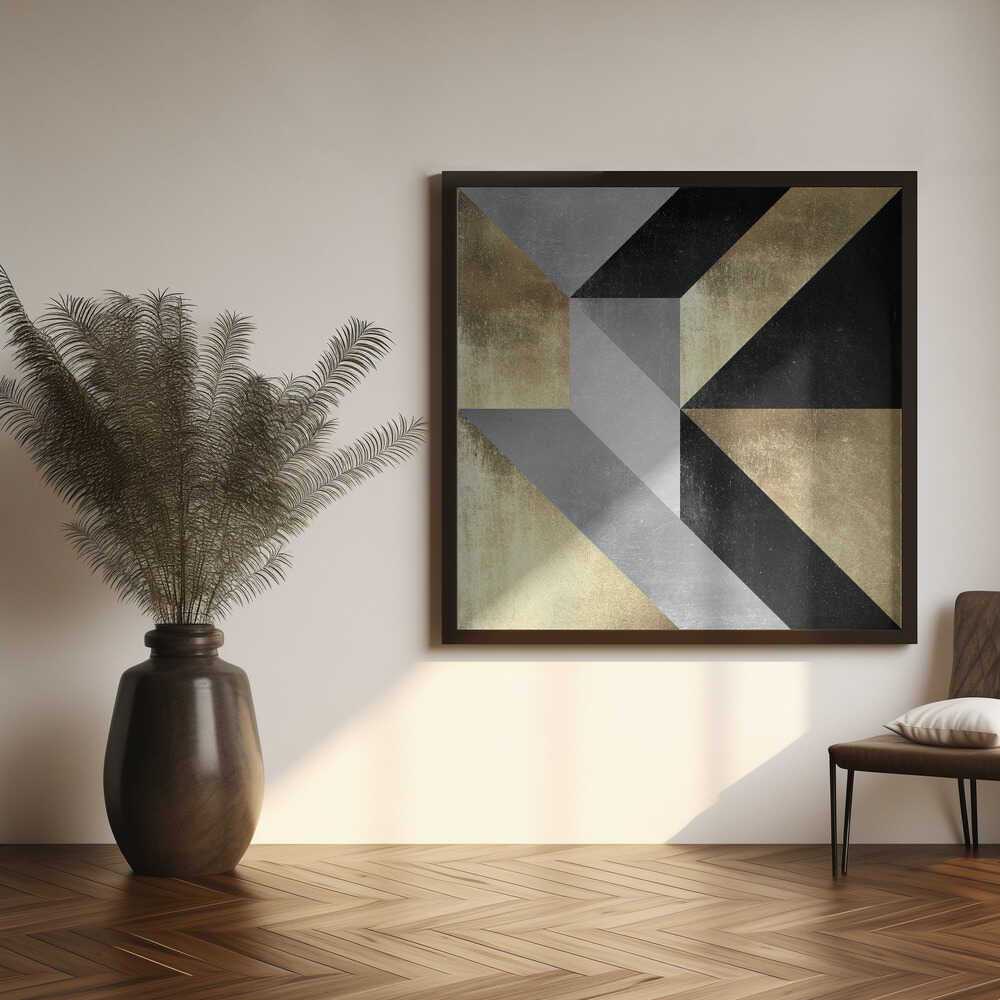 Wall art Gold Geometry