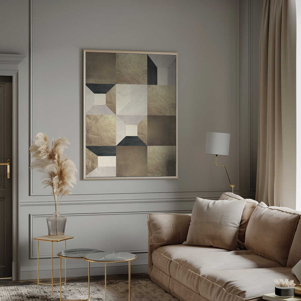Wall art Geometric Gold Rhythm