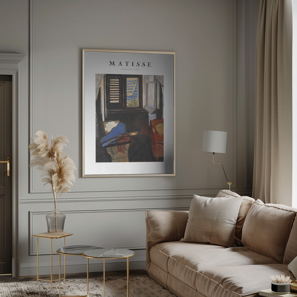 Artwork Intérieur Au Violon Matisse -inches