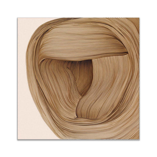 36" x 36 Line Drawing Fine Art Canvas