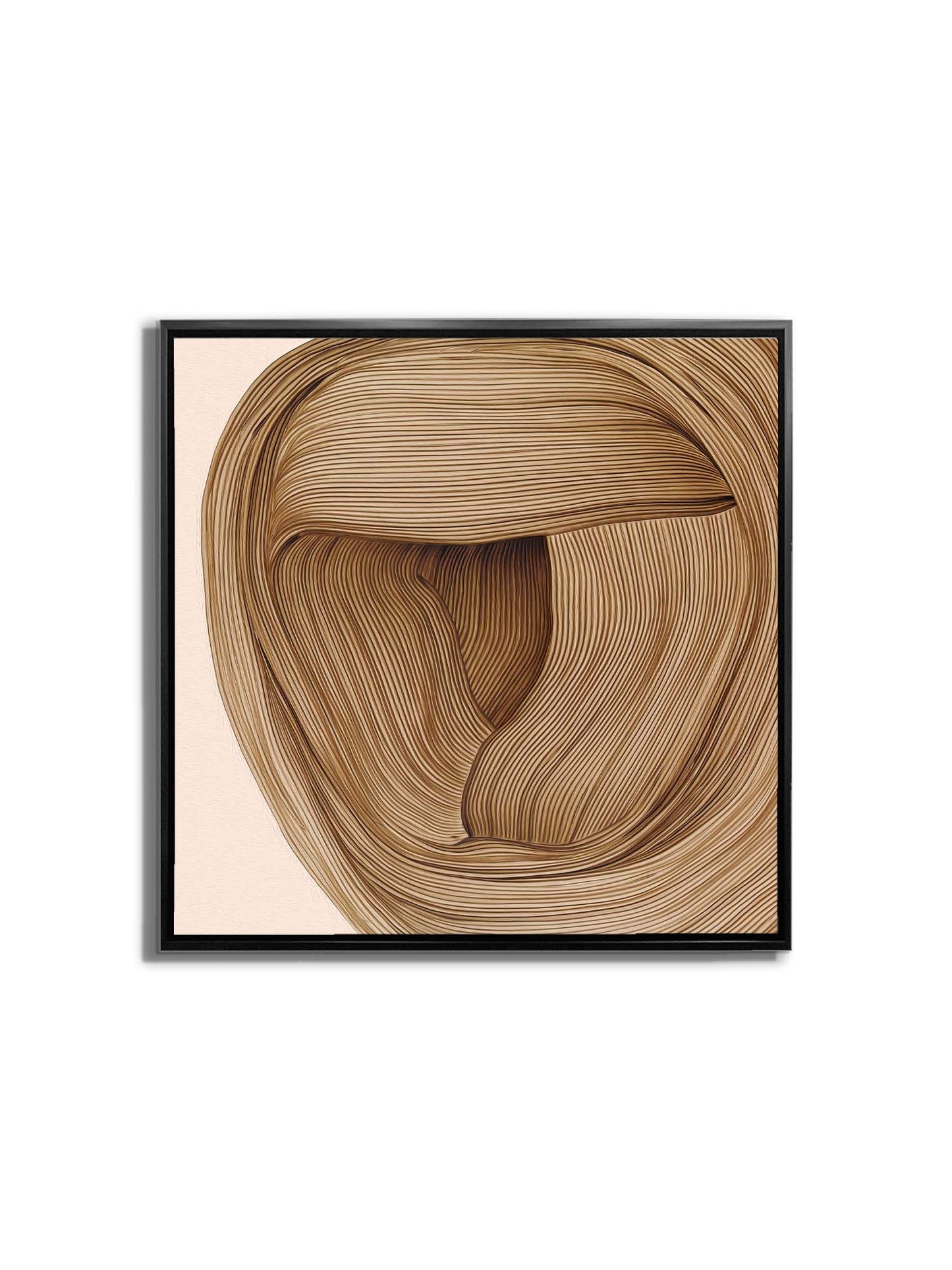 36" x 36 Line Drawing Fine Art Canvas