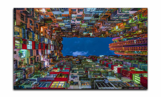 Hong Kong 48" x 30" Fine Art Canvas Print