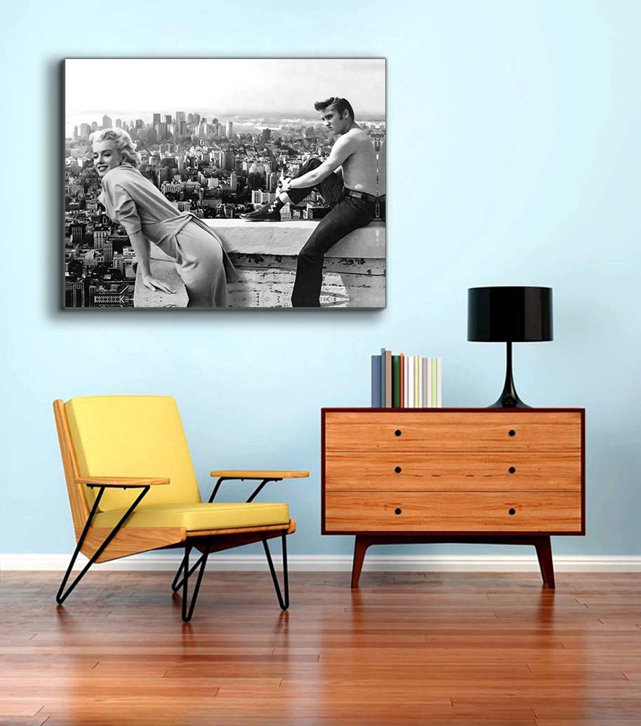 Canvas print Marilyn & Elvis - Fine Art Canvas- Wall Art Decor