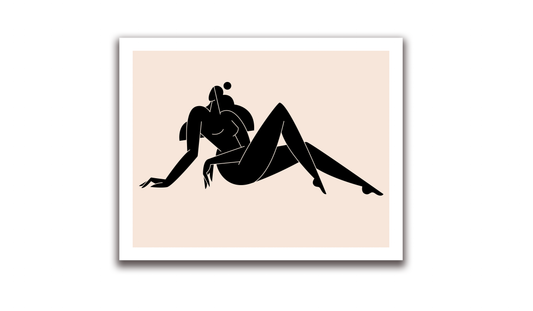 sample female silhouette art gallery wrap