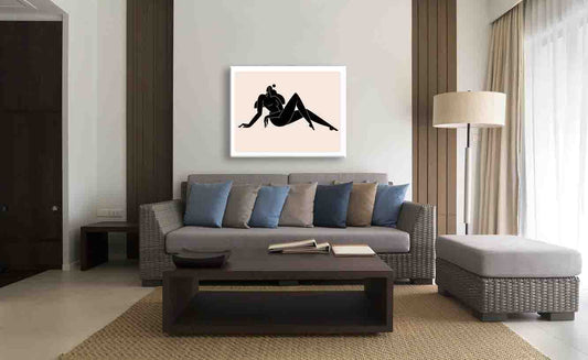 female silhouette art