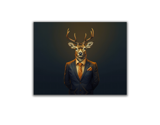 Chief deer- Modern art-Wildlife Canvas Art