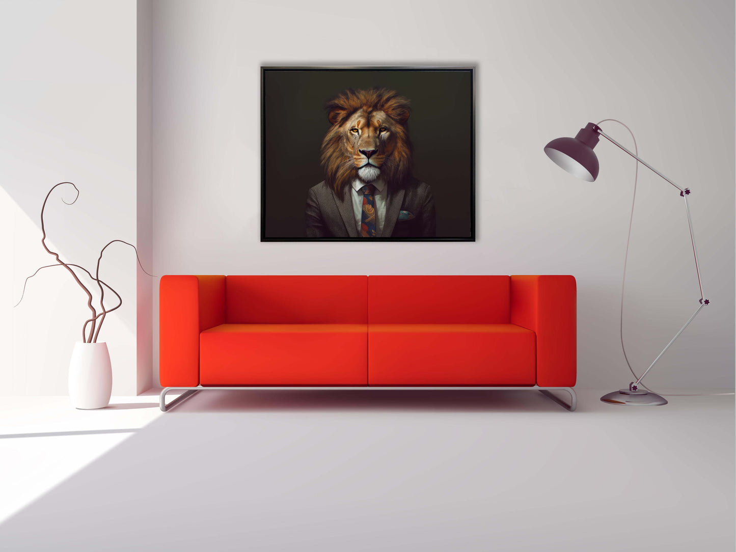 Wildlife Canvas Art - Boss Lion- Wall Decor