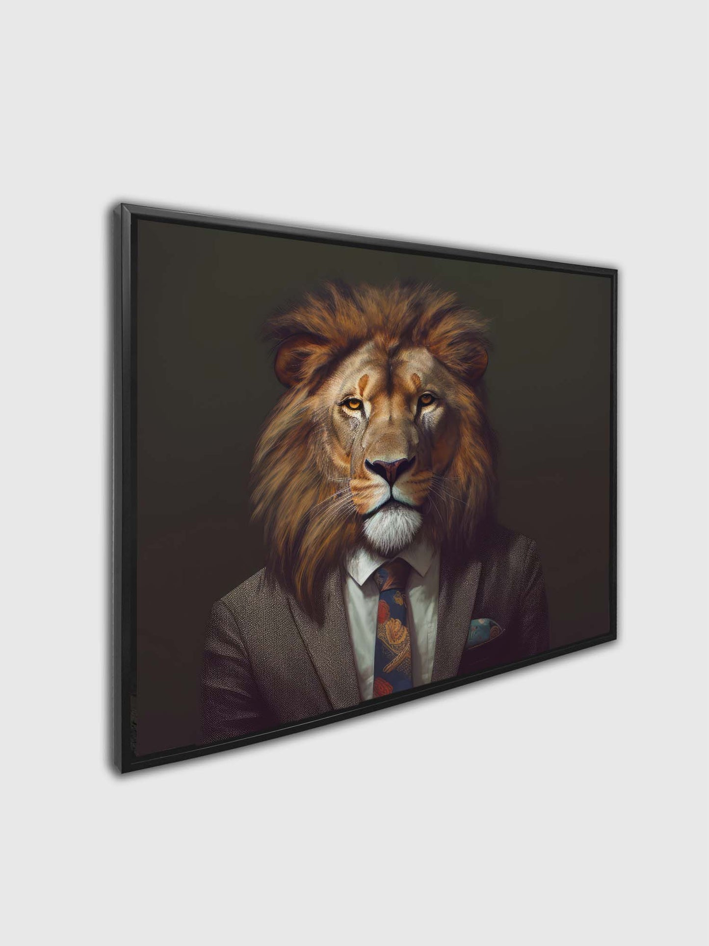 Wildlife Canvas Art - Boss Lion- Wall Decor