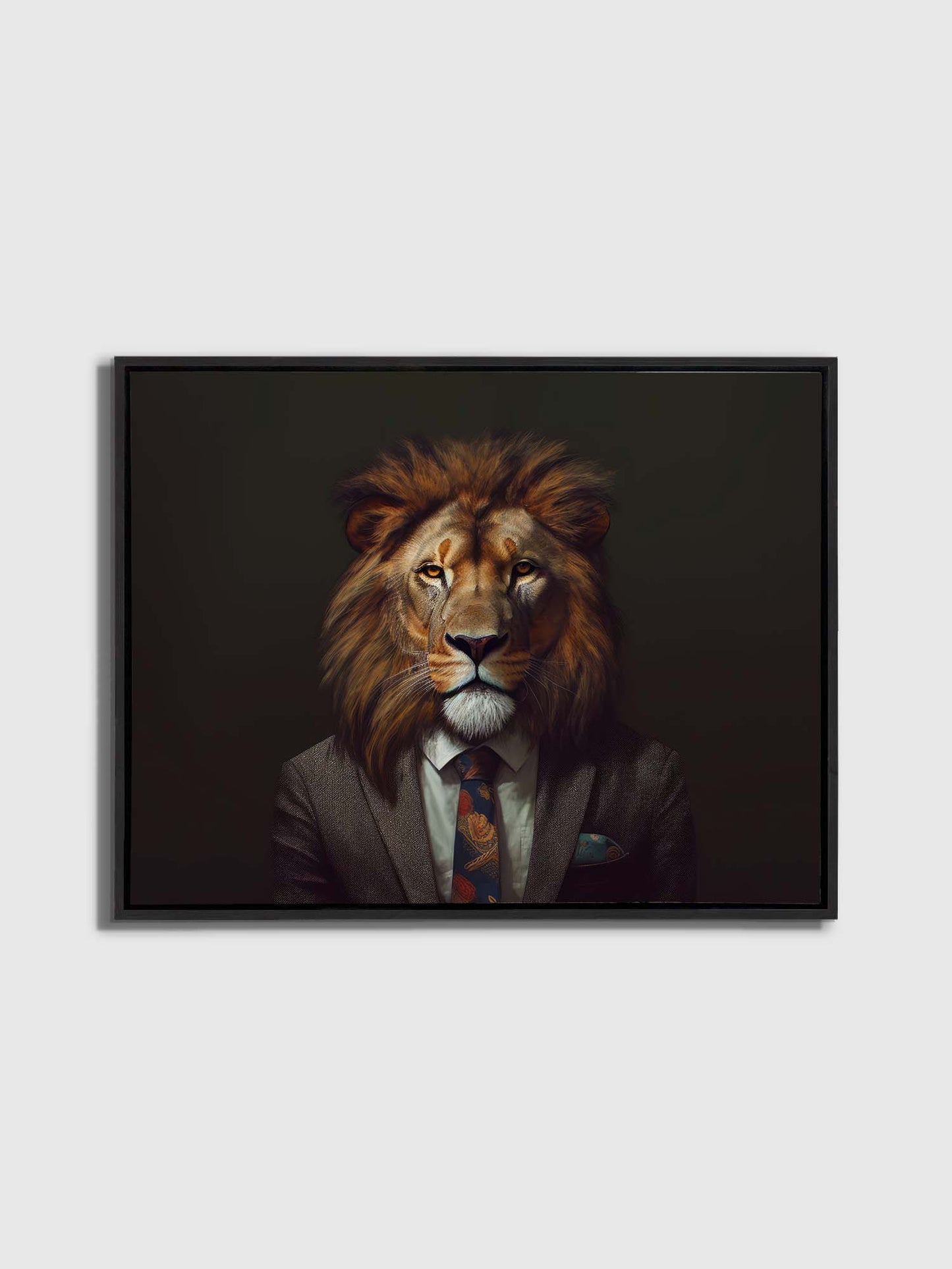 Wildlife Canvas Art - Boss Lion- Wall Decor