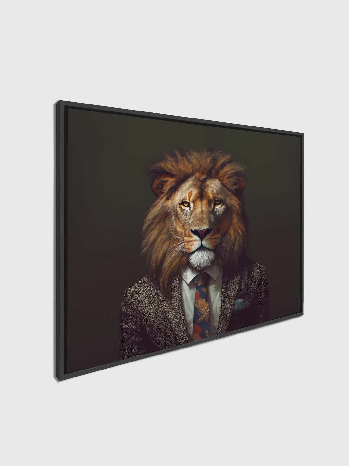 Wildlife Canvas Art - Boss Lion- Wall Decor