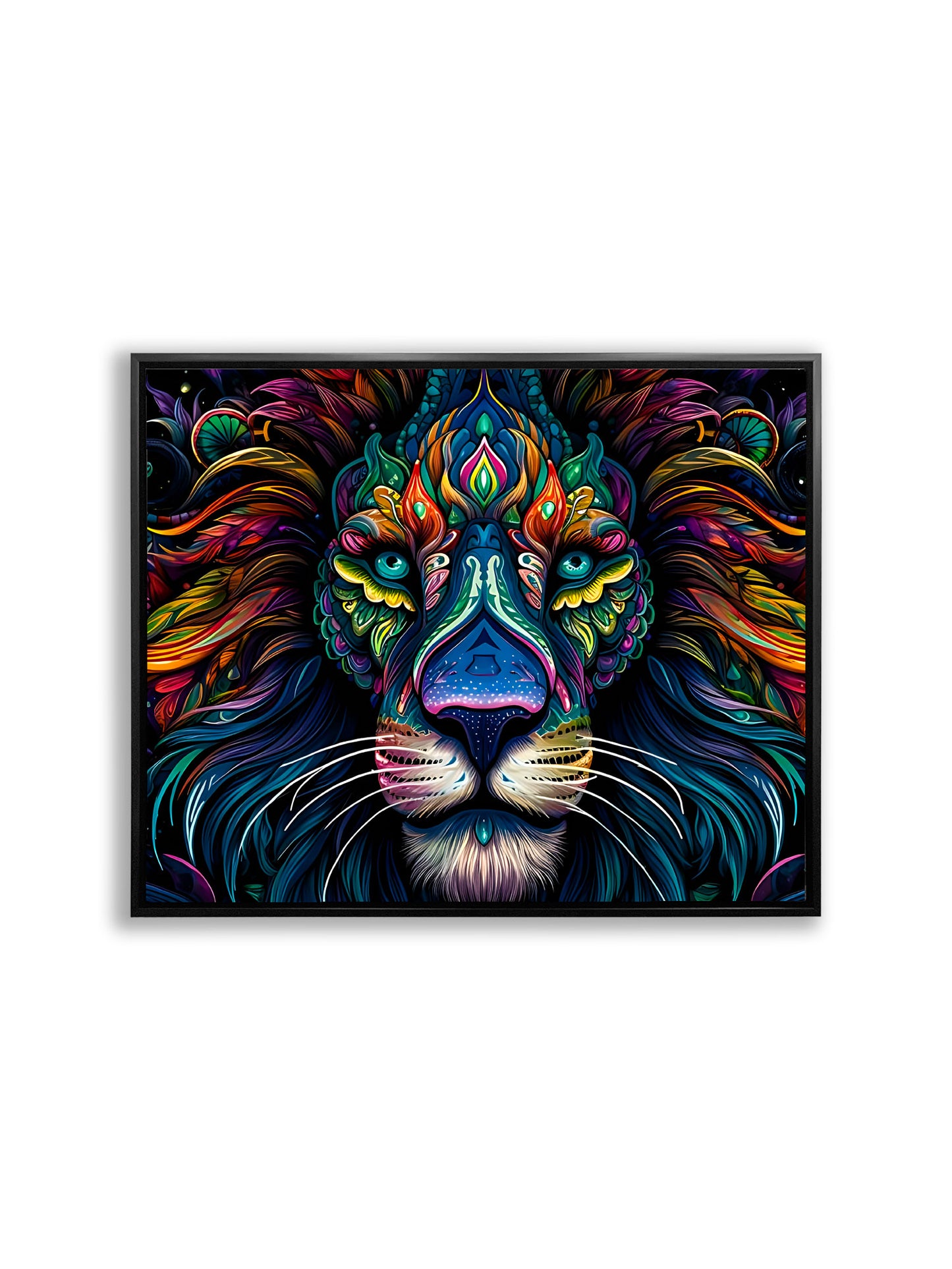 Wildlife Canvas Art - Colorful Lion's - Wall Decor-RGB Vanish