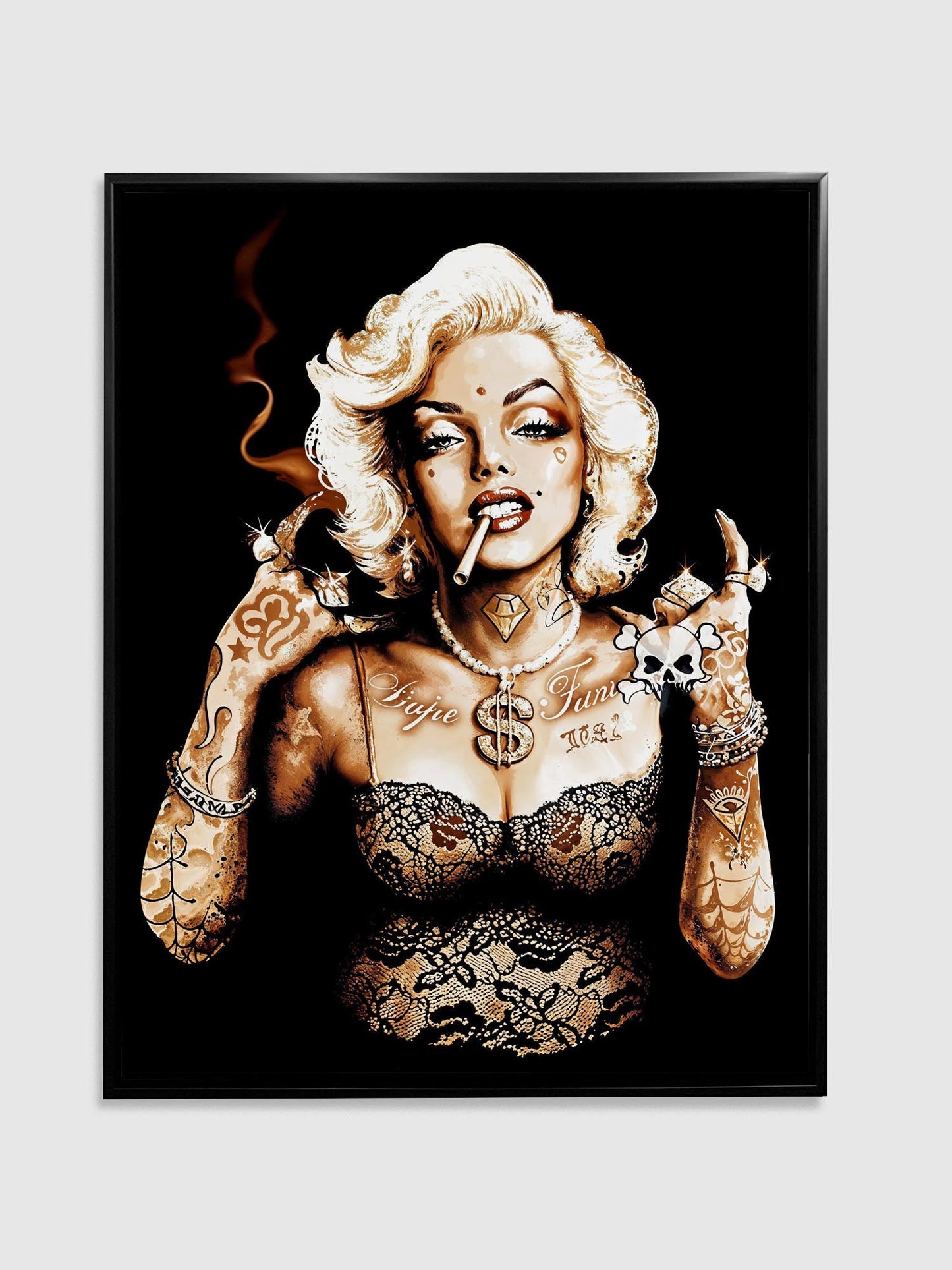 Metal head Marilyn-Wall decor-Canvas Artwork