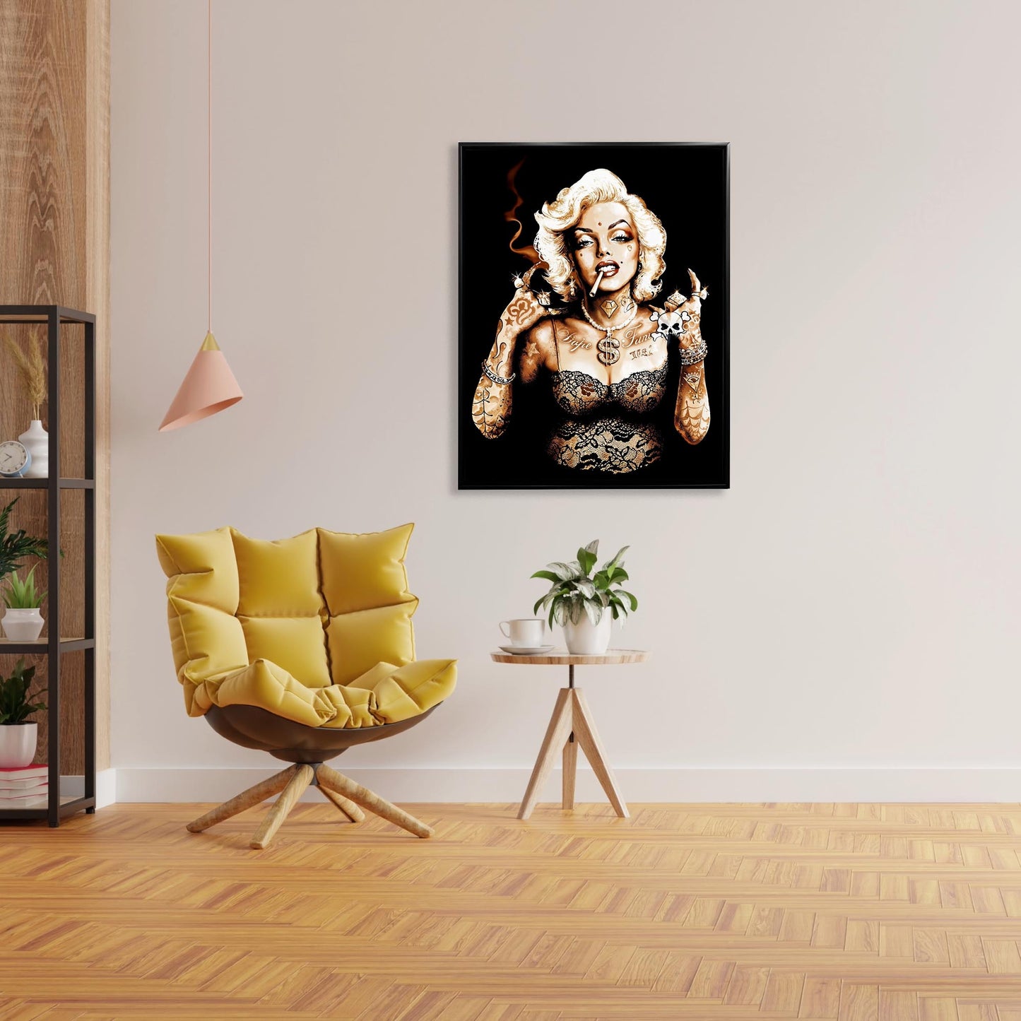 Metal head Marilyn-Wall decor-Canvas Artwork