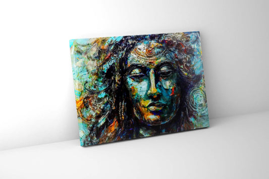 Shiva Canvas Wall Art-Indian Art- Religious Photo