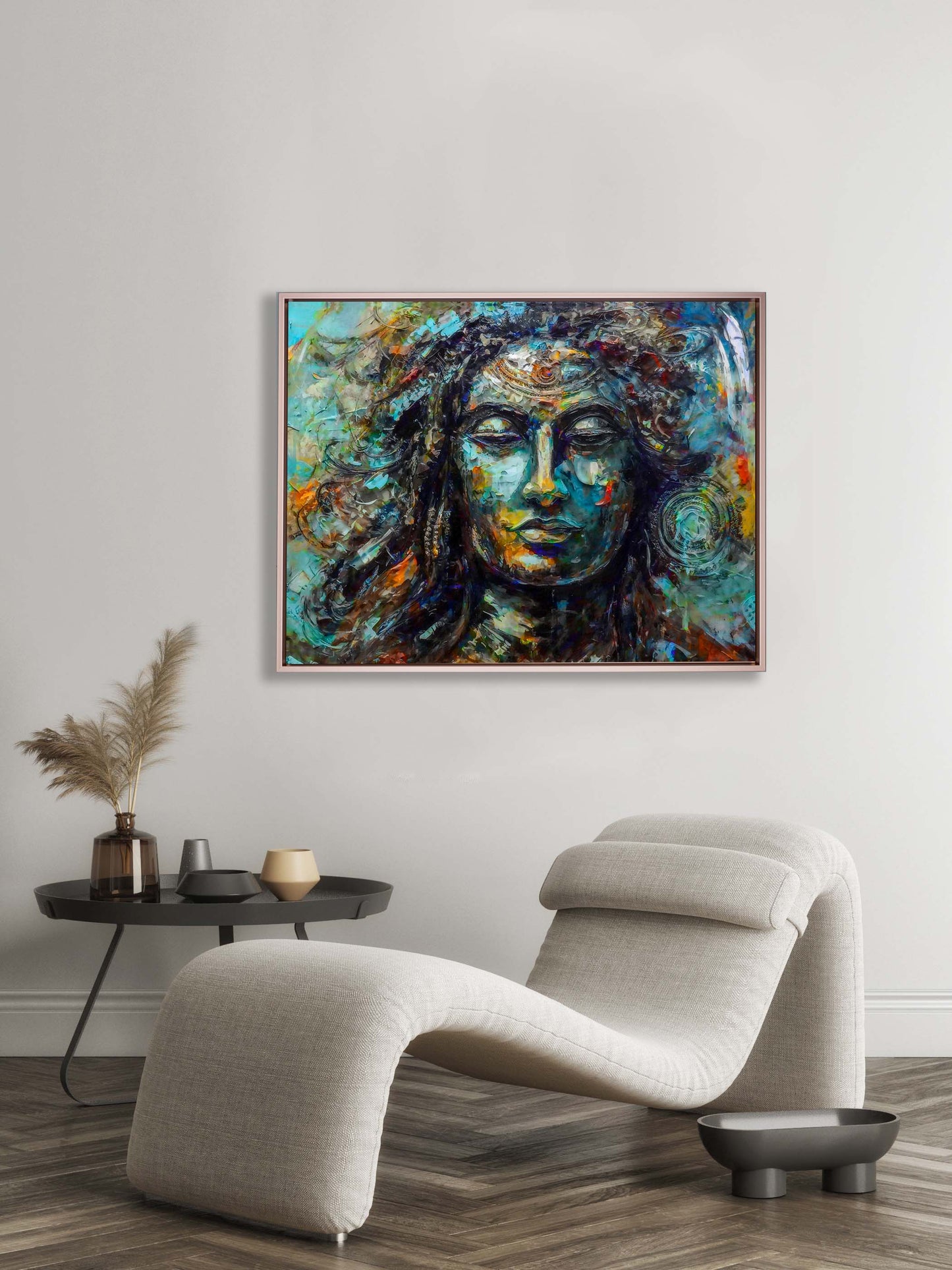 Shiva Canvas Wall Art-Indian Art- Religious Photo