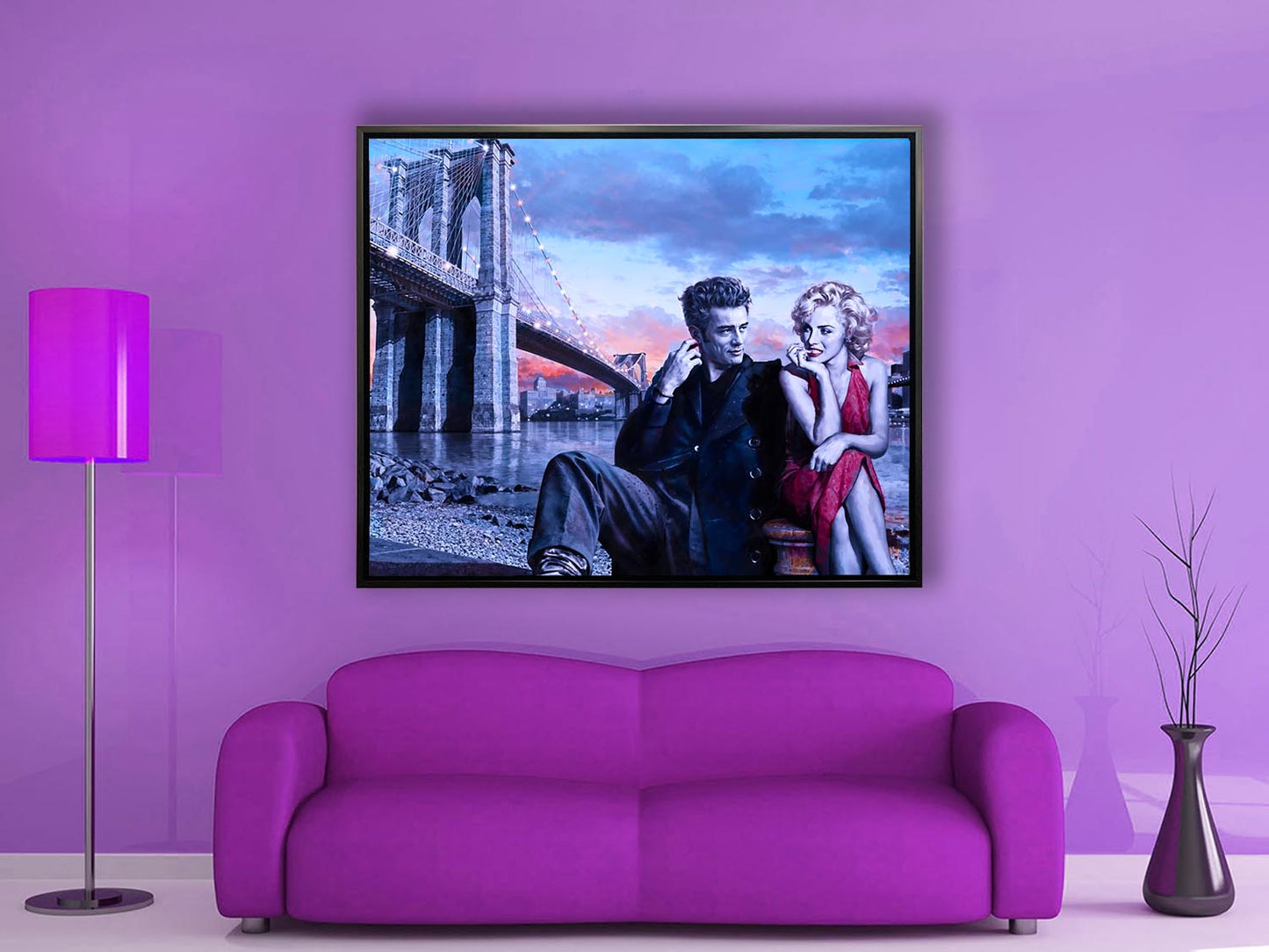Dean and Marilyn - Wall decor - Canvas Fine Art
