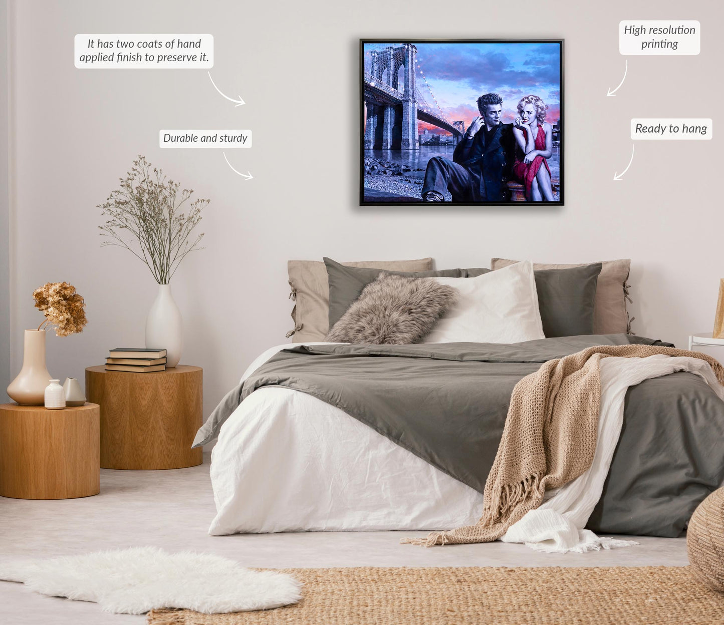 Dean and Marilyn - Wall decor - Canvas Fine Art