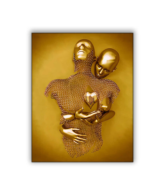 AI Love 36" x 48" Fine Art Canvas Wall Decor