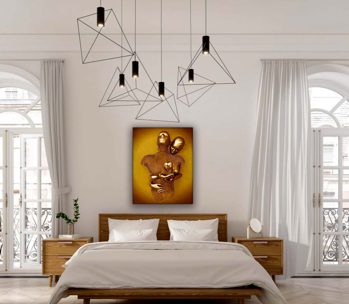 AI Love 36" x 48" Fine Art Canvas Wall Decor
