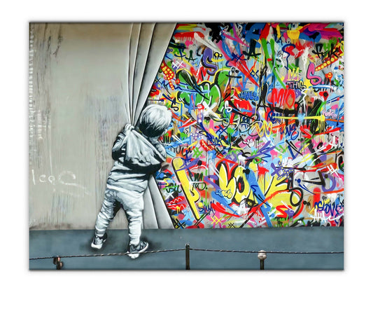 Wall Art Grafitti  -Canvas Printed-Artwork Decor