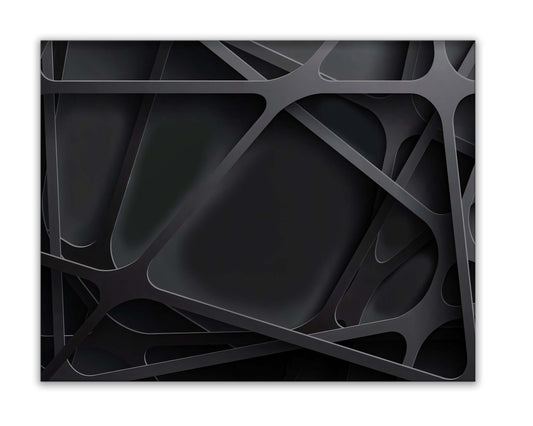 Wall Art-3 D Black-Canvas Printed-Artwork