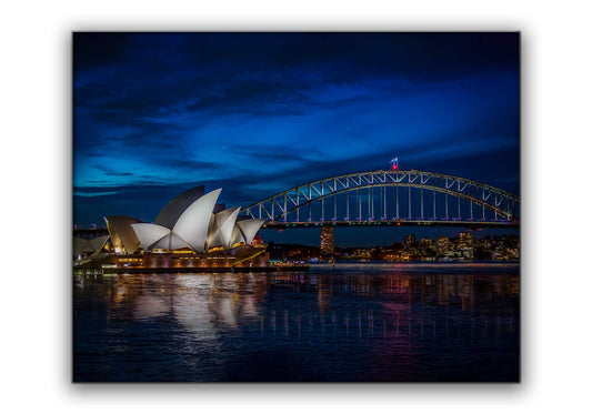 Amazing Sydney Skyline 48" x 36" Fine Art Canvas