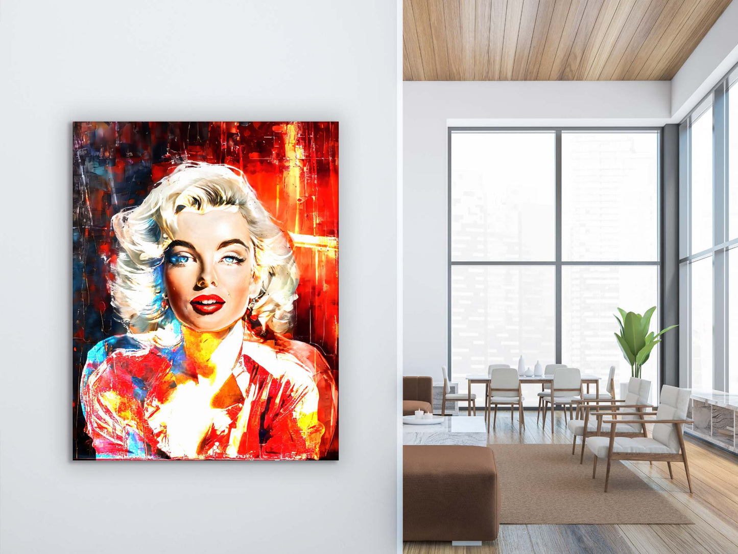 "Captivating Marylinn Monroe" 36" x 48" Fine Art Canvas