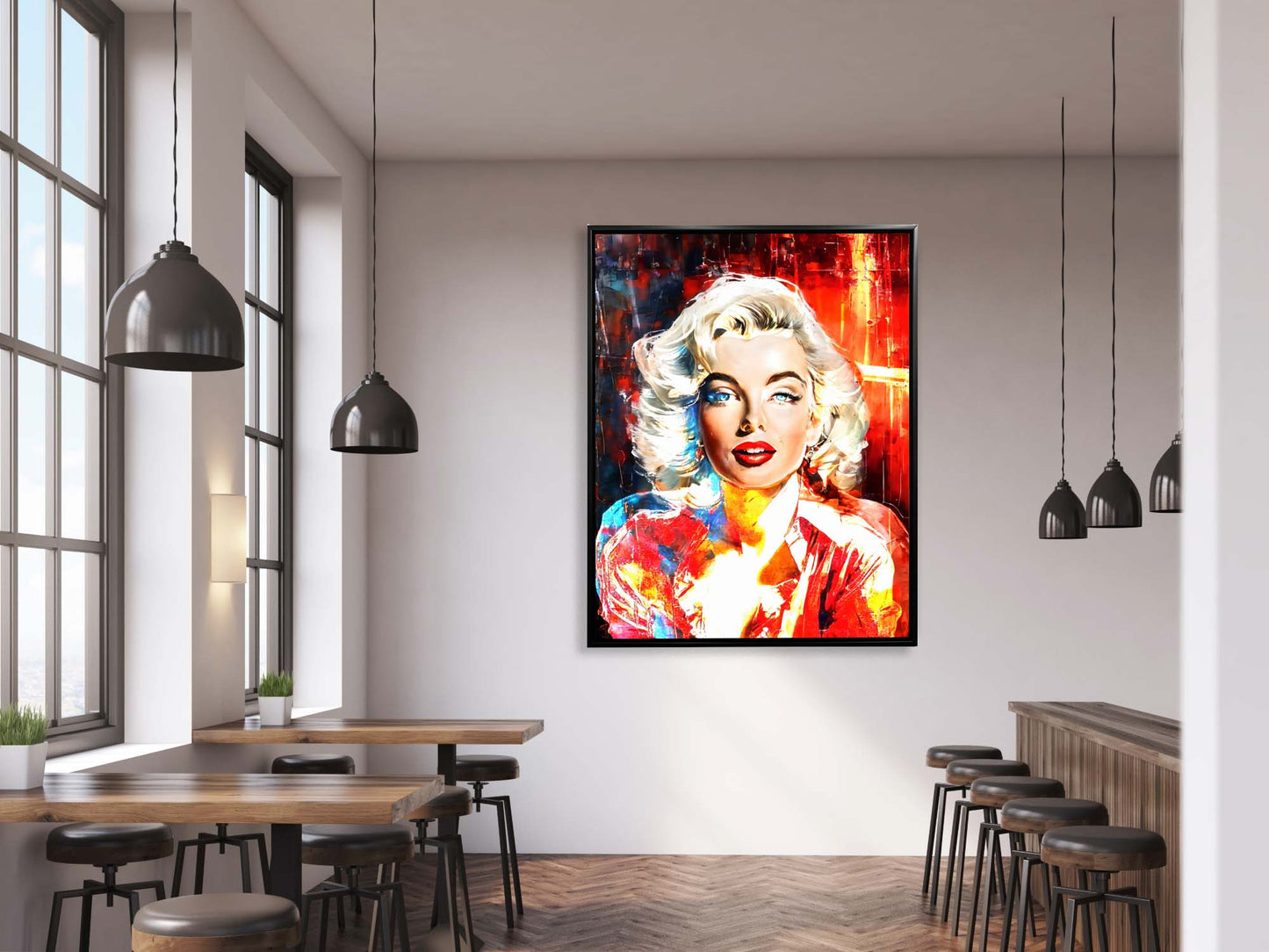 "Captivating Marylinn Monroe" 36" x 48" Fine Art Canvas