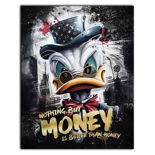 Scrooge McDuck 48X36 Fine Art Canvas Wall Artwork 0