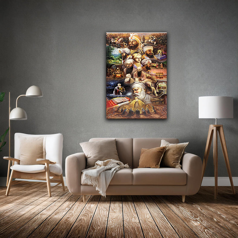 Gurus Fine Art Canvas 36" x 48" Wall Artwork 0