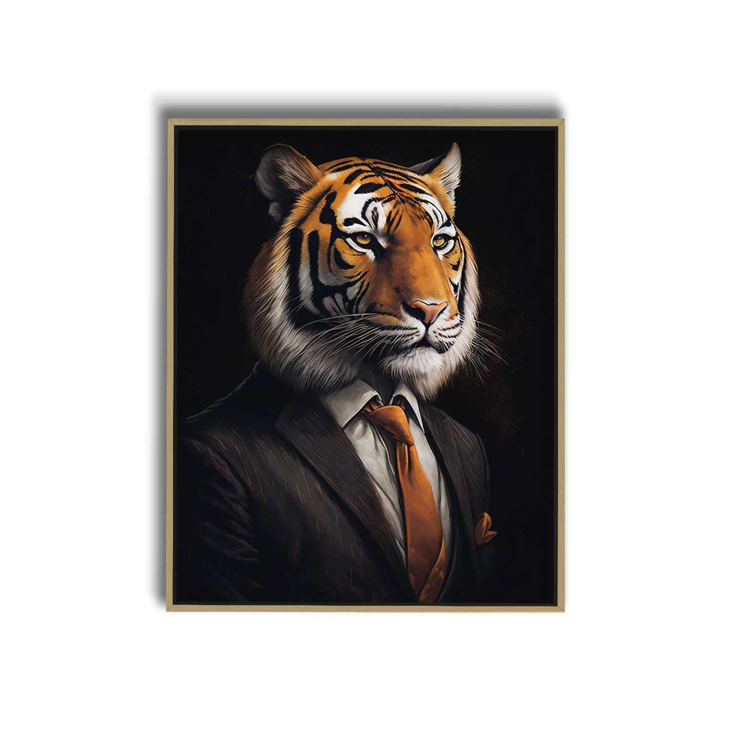 Tiger in Suit Wall Artwork 0