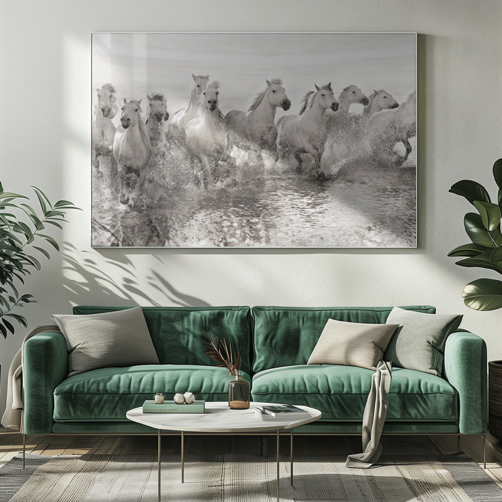 Artwork Illusion of power (13 horse power though)20X16inches- White Frame