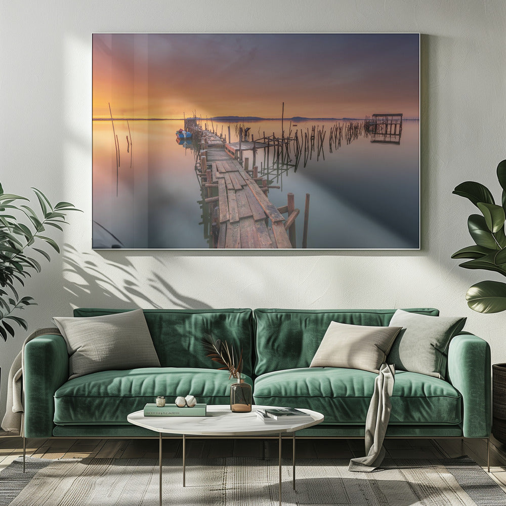 Artwork The last... Light20X16inches- White Frame