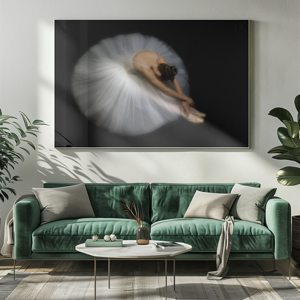 Artwork Elegance. Dance20X16inches- White Frame