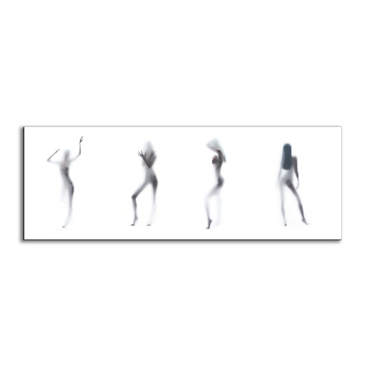 Silhouette of 4 Women-Canvas Printed-Abstract Wall Art