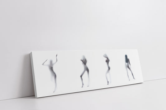 Silhouette of 4 Women-Canvas Printed-Abstract Wall Art
