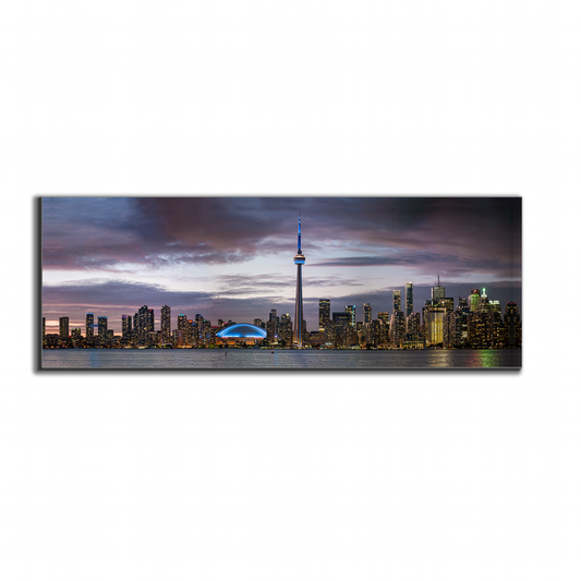 Sunset of Toronto, CN tower, Roger Center-Cities Skyline-RGB varnish