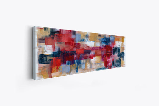 Burgoyne Abstract brushwork weaving-Large Canvas Wall art- Fine Art- RGB varnish