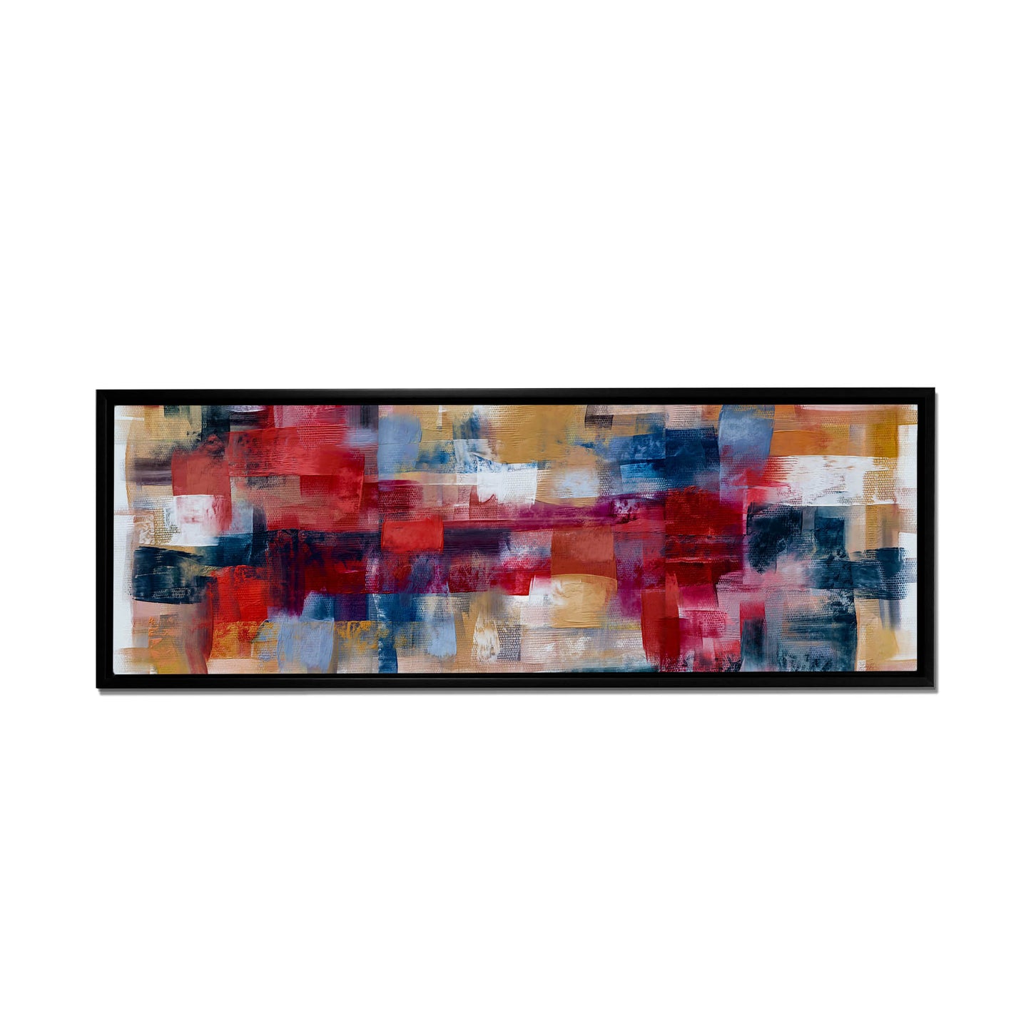 Burgoyne Abstract brushwork weaving-Large Canvas Wall art- Fine Art- RGB varnish