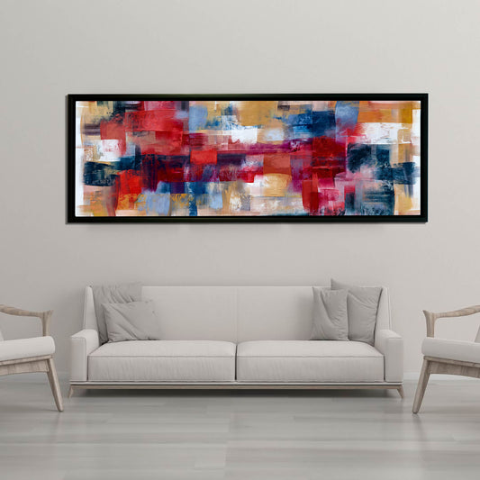 Burgoyne Abstract brushwork weaving-Large Canvas Wall art- Fine Art- RGB varnish