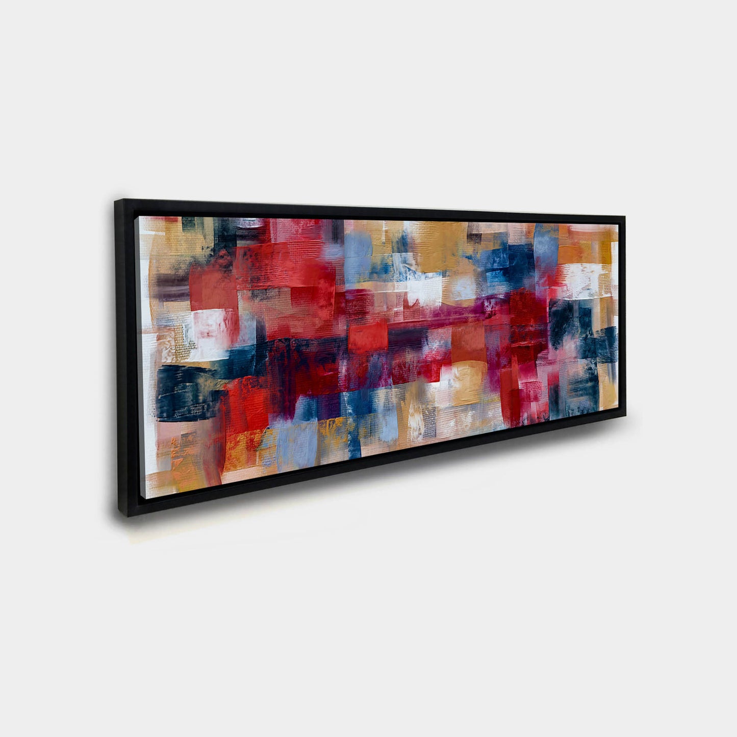 Burgoyne Abstract brushwork weaving-Large Canvas Wall art- Fine Art- RGB varnish